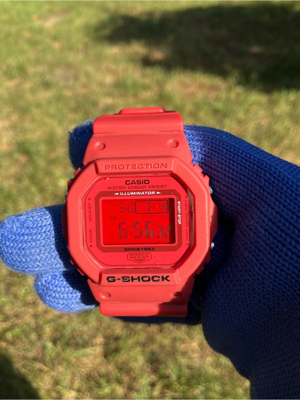 Custom G Shock Red Dw5600 Colorway